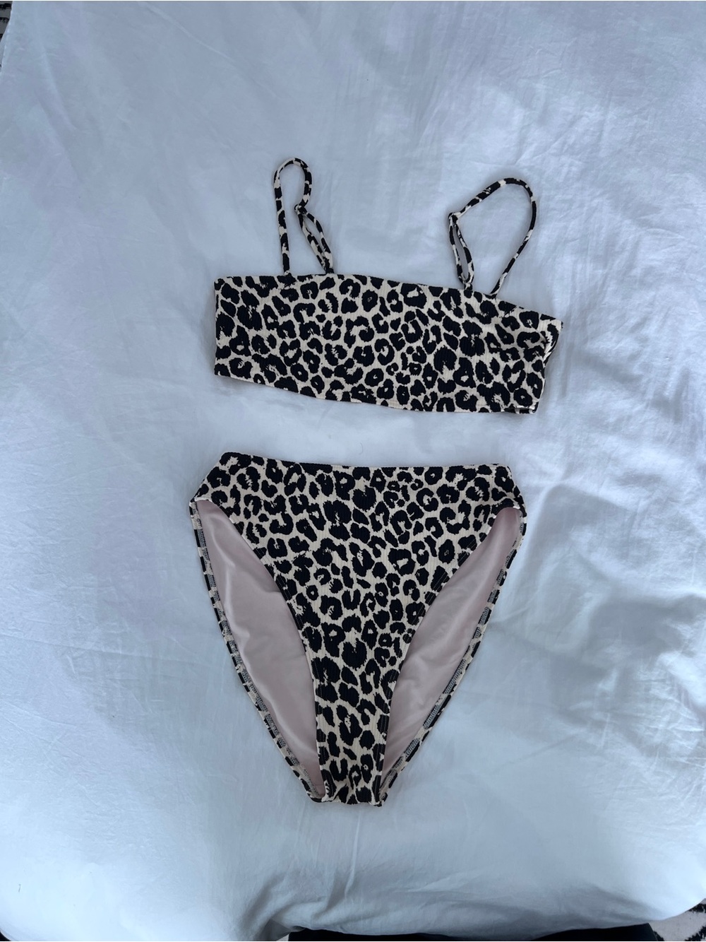 Something Navy Leopard Print Bikini Set